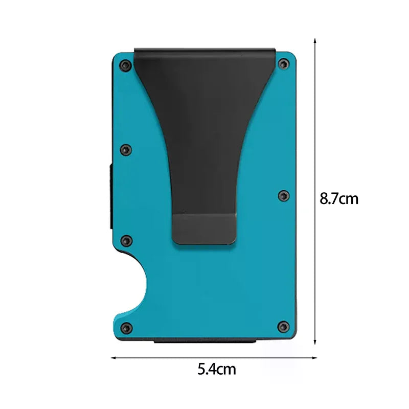 Minimalist Wallet For Men & Women - Slim RFID Wallet, Scratch Resistant, Credit Card Holder & Money Clip, Easily Removable Money