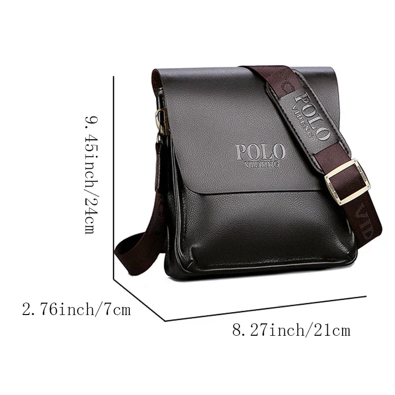 The Leisure Business Single Shoulder Bag Polo Vertical Bag Man Trend Inclined Shoulder Bag