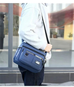 New Mens Crossbody Bag Single Shoulder Bags Big Capacity Multi-Pockets Storage Bag Fashion Handbag Business Crossbody Bags