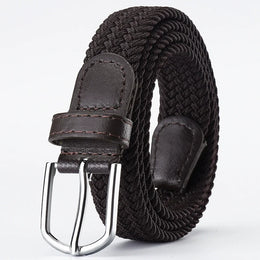 Canvas Belts for Men Fashion Metal Pin Buckle Military Tactical Strap Male Elastic Belt for Pants Jeans