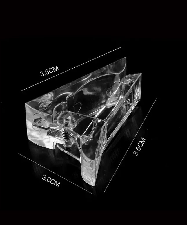 Acrylic Nail Clip Transparent Gel Quick Building Tool