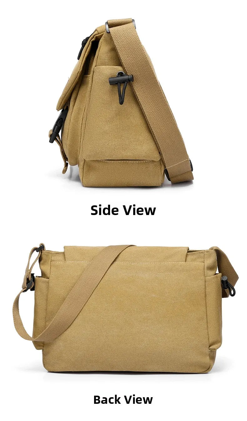 Men's Casual Crossbody Bag Large Capacity Single Shoulder Bag Commuter Mailman Bag Lightweight Leisure Backpack for Business