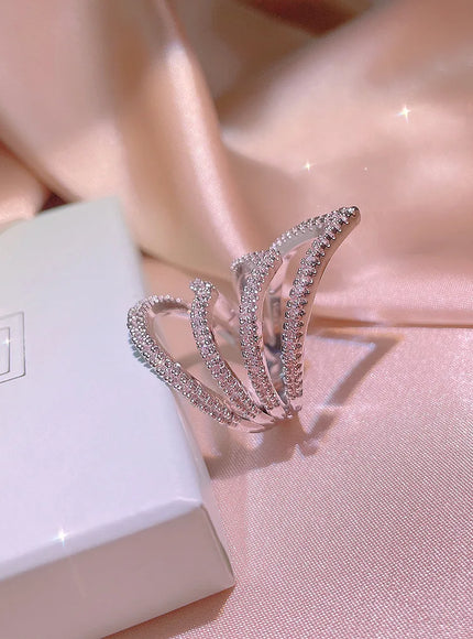 KissIcon Luxury 925 Silver Eternity Ring Anniversary Gift