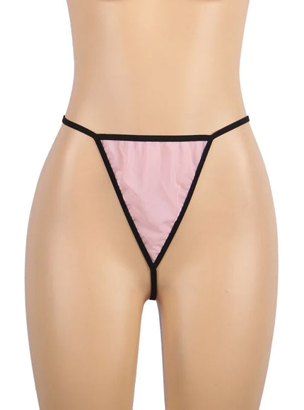 Plus Size Big Size Pink Soft Transparent Mesh Sexy Woman Underwear Lingerie chemise babydoll  Lovely from M-5XL