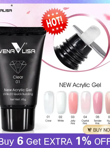 KissIcon Venalisa Acrylic Gel 45g Nail Extension -