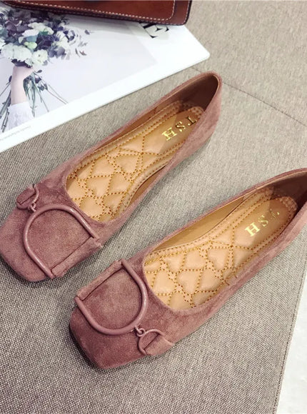 Flat Shoes for Women Spring 2023 New Suede
