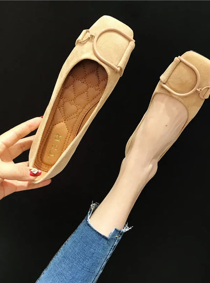 Flat Shoes for Women Spring 2023 New Suede