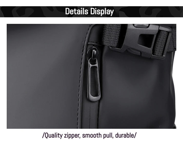 New Shoulder Bag Men's Senior Sense of Business Computer Outdoor Leisure Rolled Edge Travel Backpack Fashion Commuting