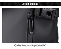 New Shoulder Bag Men's Senior Sense of Business Computer Outdoor Leisure Rolled Edge Travel Backpack Fashion Commuting