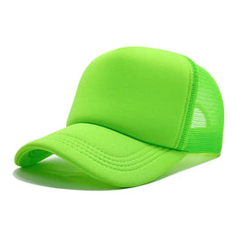 Customized Printed Logo Sponge Mesh Cap Solid Color Baseball Hat Sunshade And Sun Protection Travel Caps Truck Cap Duckbill Hats