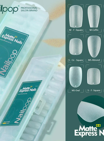 KissIcon Nailpop Matte Nails 240pcs Press On -