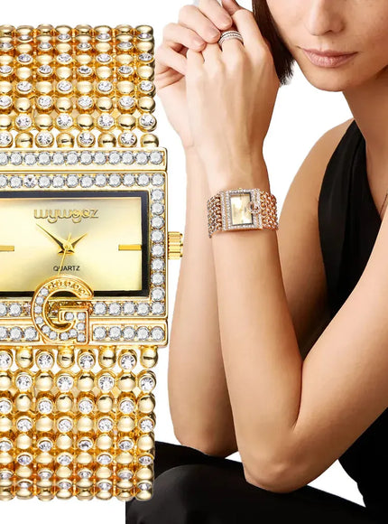 KissIcon UTHAI W31 Womens Luxury Diamond Quartz Watch