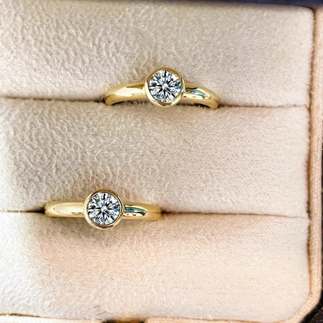 KissICON Real 14k Gold Diamond Ring for Women To Join Party Peridot Gemstone Anillos De Wedding Diamante Engagement Jewelry Fine Ring Box
