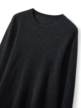 100% Merino Wool Sweater Man O-neck Basic Wool Pullover Autumn Winter Long Sleeve Soft Warm Jumper Smart Casual Knit Popular Top