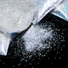 50g/Bag Halloween Luminous Nail Glitter Sequins Glow-In-Dark Phosphor Nail Flakes LongLasting Fluorescent Manicure Sequins 12.25