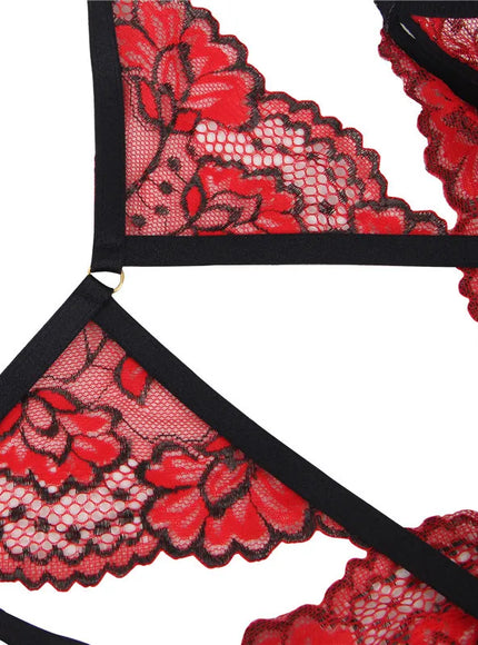 Plus Size Red Color Woman Sexy Bedroom Lingerie Babydoll Sleepwear Nightwear Dre ss from M/5XL