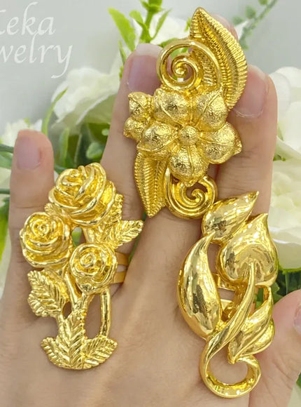 KissICON Dubai Flower Ring – Wedding Gift