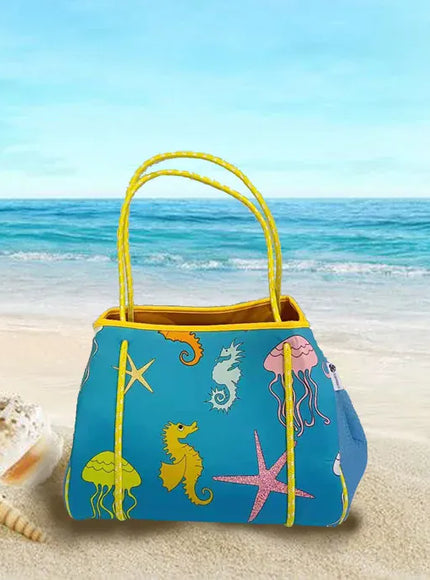 Diving Material Printed Perforated Mommy Handheld Beach