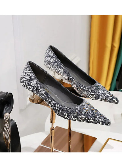2024 Version Fashion Style Sequin Women's Shoes Shallow