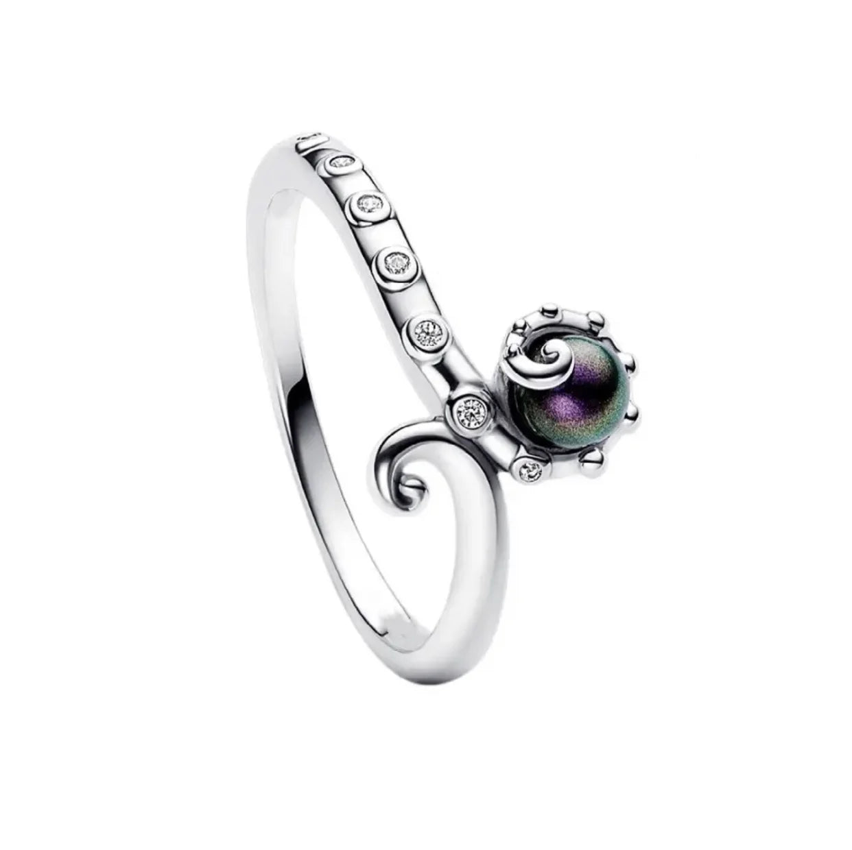 100%925 Pure Silver Disney Hot sale love bowknot ring suitable for women to wear Classic jewellery wedding Valentine's Day gift