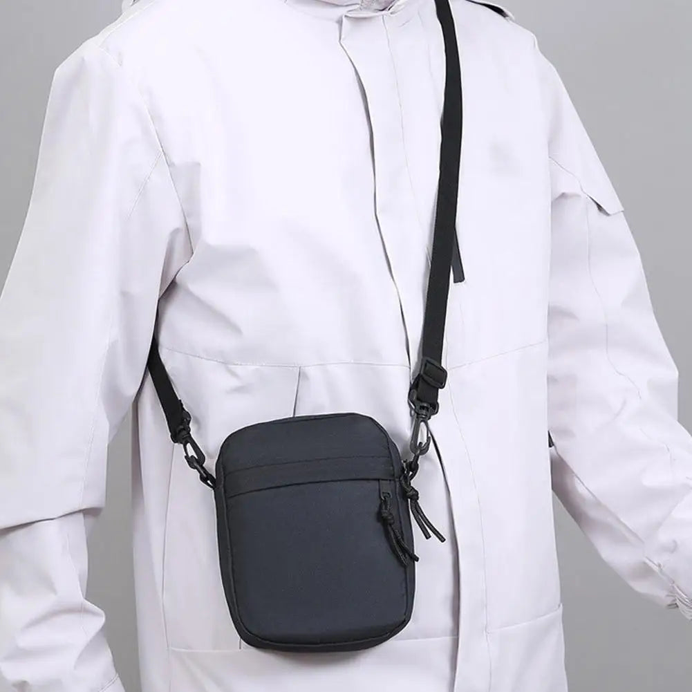 Mens Small Crossbody Sling Bag Chest Bag  Casual Utility Chest Phone Bag Water Resistant Fanny Pack for Running Travel Workout