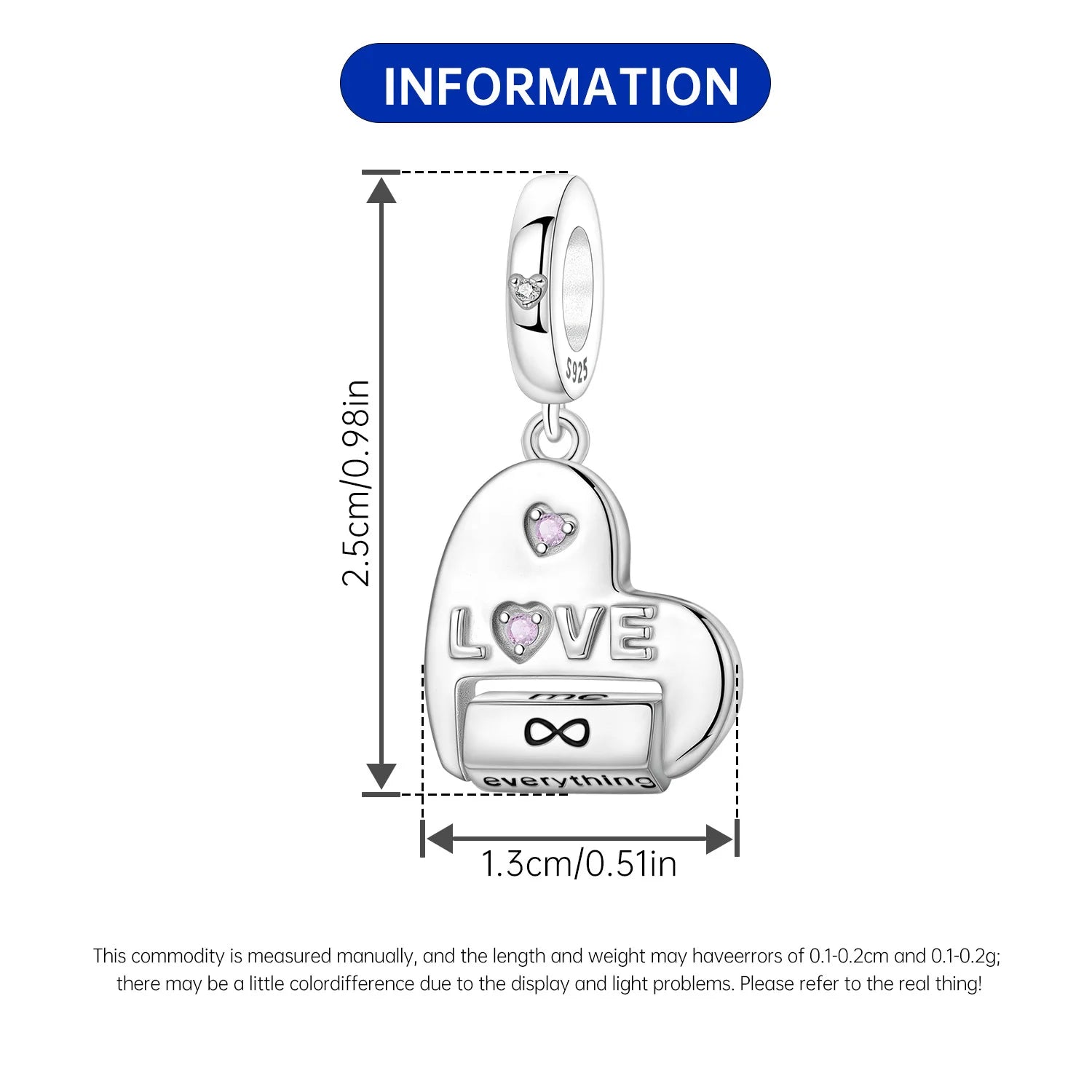 Original Charms Beads 925 Sterling Silver Zircon LOVE Winged Protect Heart Pendant For DIY Necklace Bracelet Fine Jewellery Gift
