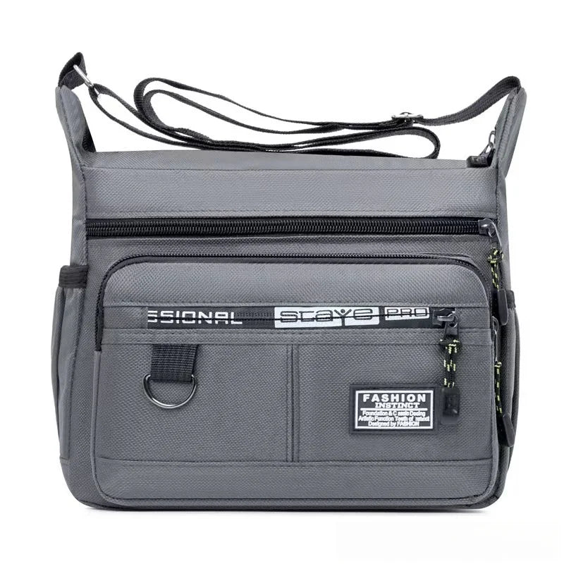 New Mens Crossbody Bag Single Shoulder Bags Big Capacity Multi-Pockets Storage Bag Fashion Handbag Business Crossbody Bags