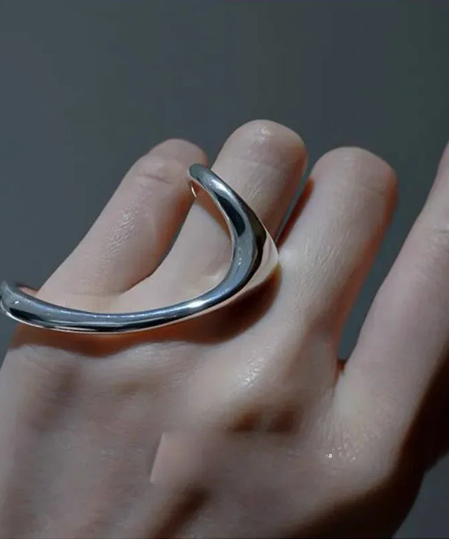 Bfclub Silver Geometric Ring – Handmade Gift