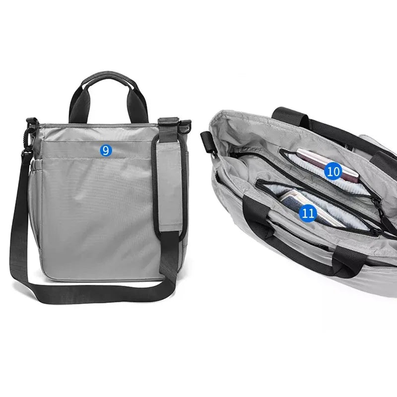 Mens Business Messenger Bag Laptop Shoulder Bag Multifunctional Computer Work Office Bag Waterproof Briefcases Travel Handbag