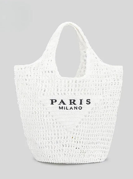 Urban Women's Handbag – Embroidered Letter Mesh