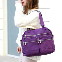 KissICON Women's Top-handle Big Handbag – Nylon Bags Waterproof