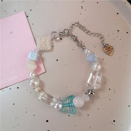 Y2K Cute Butterfly Cross Flower 8 Ball Mushroom Beaded Bracelet For Girl Kawaii Halloween Anime Grunge Aesthetics Accessories
