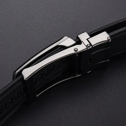 Men's Click Belt Business Luxury Designer Brand Genuine Leather Belts Jeans Automatic Adjustable Alloy Buckle Waist Straps Belts