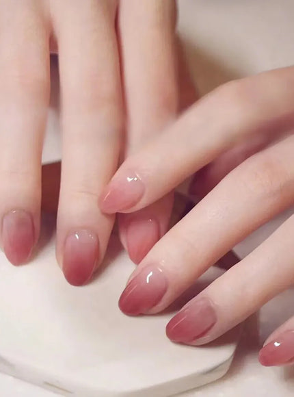 KissIcon Blush Pink Nails Pearl 3D Tips -