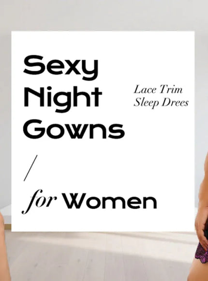 XL 5XL Curve Sheer Ultra Nightgown V-Neck