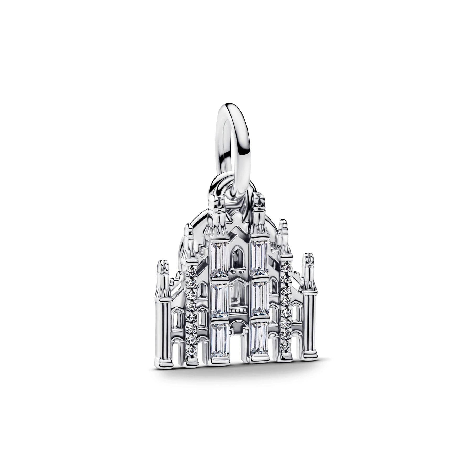 2026 New Disney Hot Sale 100%925 silver Lion Castle Charm Bead Necklace Stud Earrings Women DIY Fashion Jewellery Halloween Gift