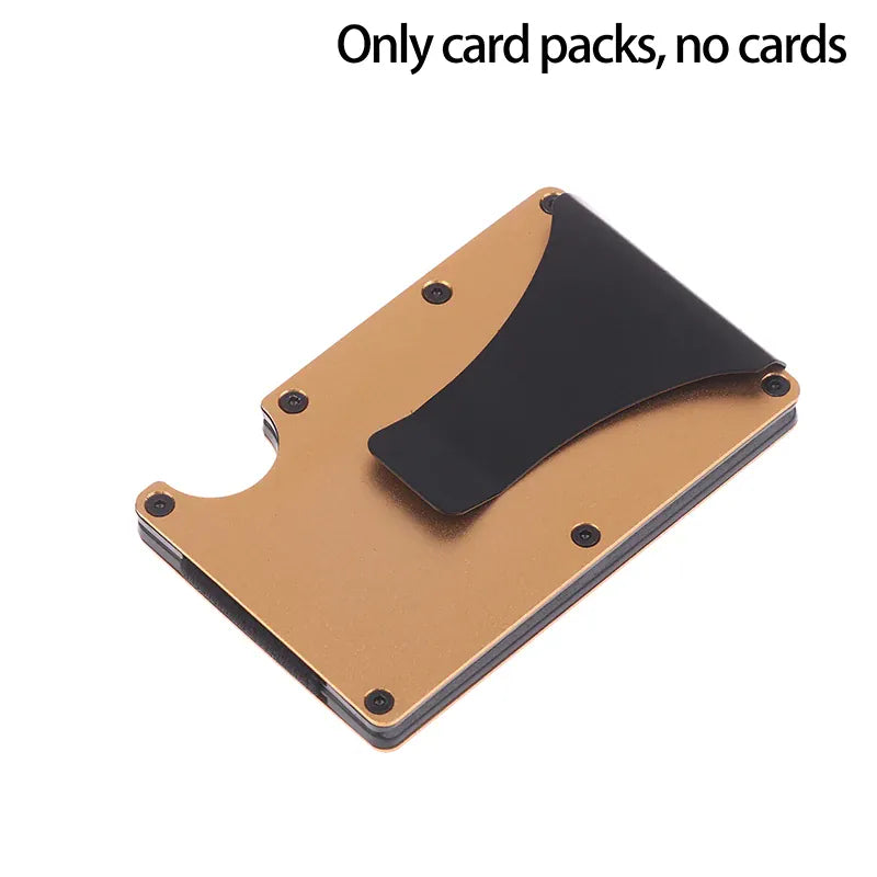 Minimalist Wallet For Men & Women - Slim RFID Wallet, Scratch Resistant, Credit Card Holder & Money Clip, Easily Removable Money