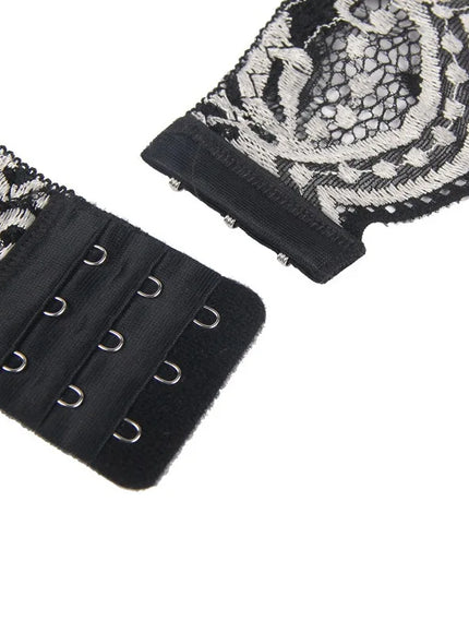 plus size sexy lingerie lace cross band embroidery decoration sexy bra panties lingerie set wholesale from M-5XL