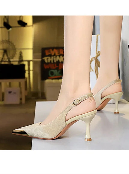 Elegant Women Green High Heel Velvet Pumps Wedding
