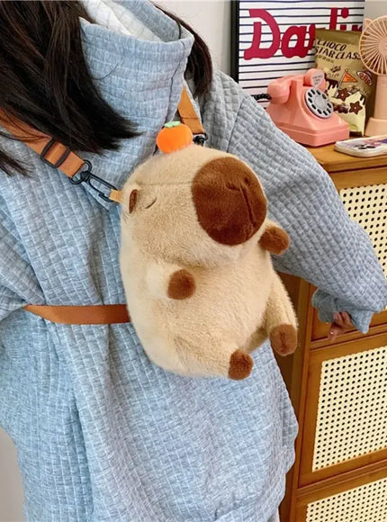 Capybara Mochila Pel Cia Para Meninas Crossbody