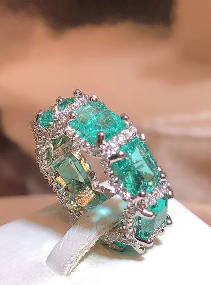 KissIcon 925 Silver Plated Zircon Ring - Party Ready