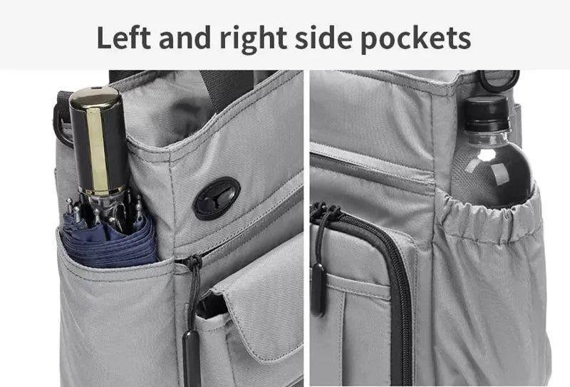 Mens Business Messenger Bag Laptop Shoulder Bag Multifunctional Computer Work Office Bag Waterproof Briefcases Travel Handbag