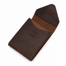 Genuine Leather Wallet For Men Male Vintage Cowhide Short Vertical Slim Mens Cash Wallet Purse Card Holder Flap Magnetic Closure
