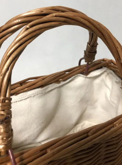 Straw Woven Small Square Rattan Women's Handbag