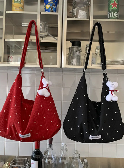 KissICON Handbags Leisure Women's Trend Line Light Cloth