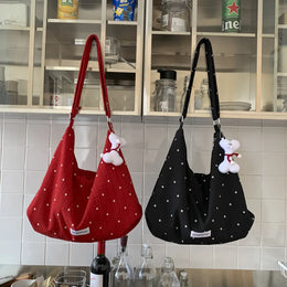 KissICON Handbags Leisure Women's Trend Line Light Cloth
