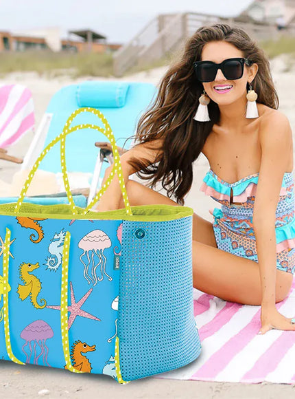 Diving Material Printed Perforated Mommy Handheld Beach
