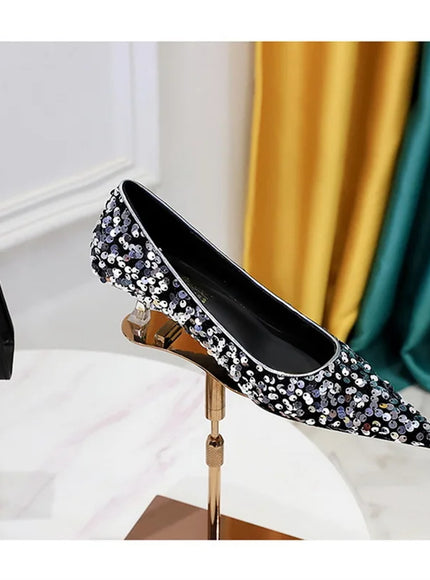 2024 Version Fashion Style Sequin Women's Shoes Shallow