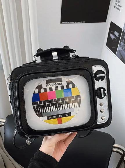 KissICON Cartoon Cute Handbags Funny Tv Transparent Square