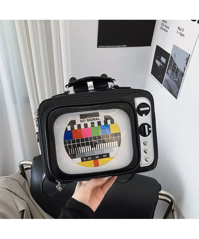 KissICON Cartoon Cute Handbags Funny Tv Transparent Square